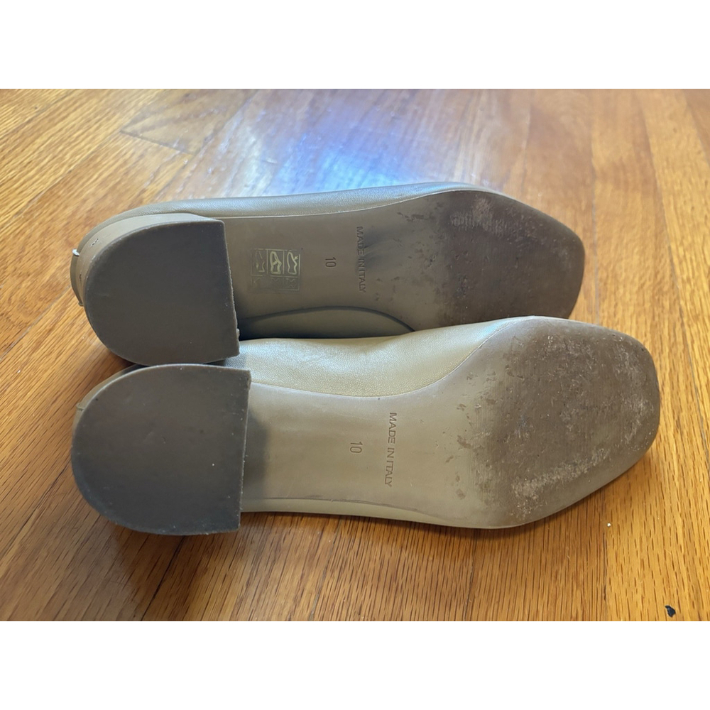 Everlane The Italian Leather Day Heel in Pale Pink sz 10 Women's Elastic Back - Picture 8 of 9